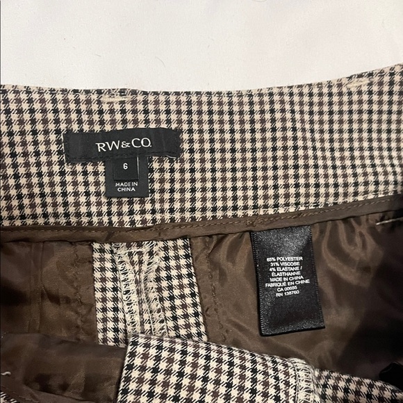 RW&CO Gingham Tie-Waist Pants – Size 6 - Picture 4 of 10